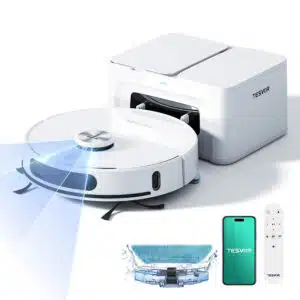Saug- & Wischroboter Tesvor S8 Max mit Smartphone und Fernbedienung