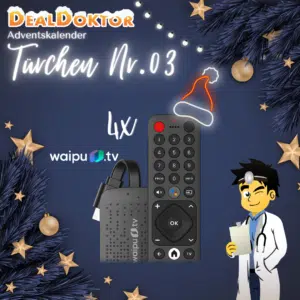 Thumbnail 🎁 DealDoktor Adventskalender - Türchen 3: 4x waipu.tv Stick | 1. Generation gewinnen