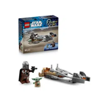 Thumbnail LEGO Star Wars Der Mandalorianer und Grogu auf ihrem Speeder Bike für 7,10€ (statt 11€)