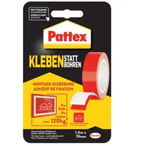 Thumbnail Pattex Montage Klebeband Superstark 1,5m x 19mm für 3,99€ (statt 7€)