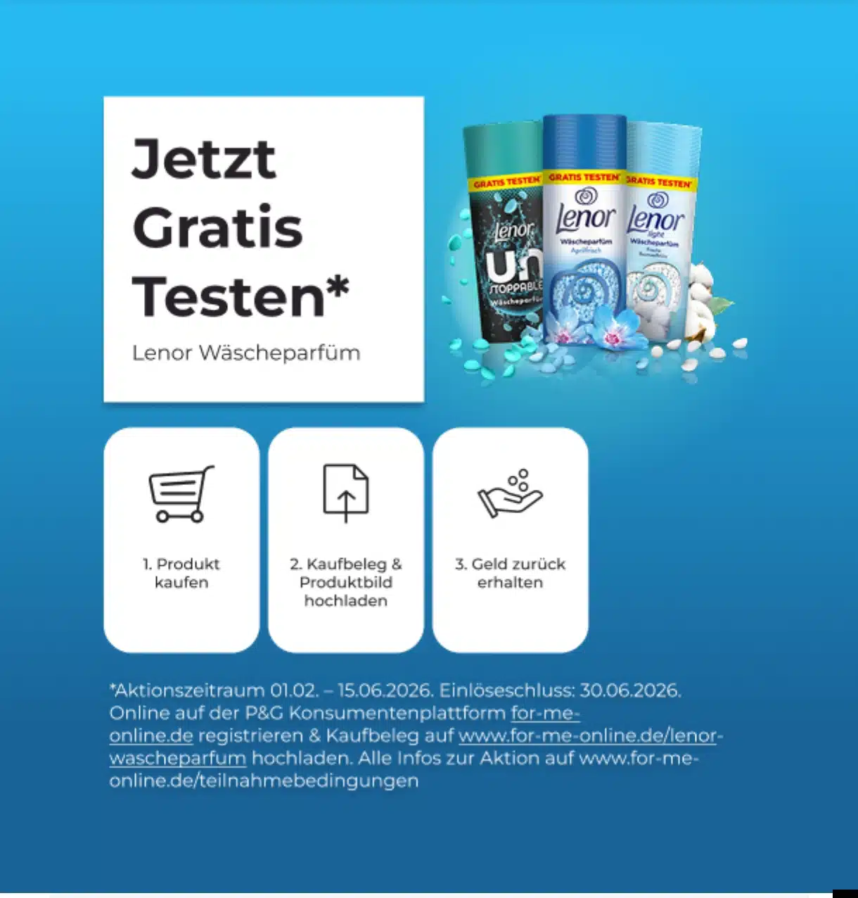 Lenor Wäscheparfüm gratis testen! 🍃