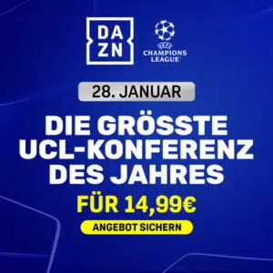 Thumbnail XXL Champions League Konferenz & NFL Playoffs + Super Bowl ⚽️ DAZN Super Sports Paket für 14,99€ mtl. (statt 24,99€) ✅ monatlich kündbar