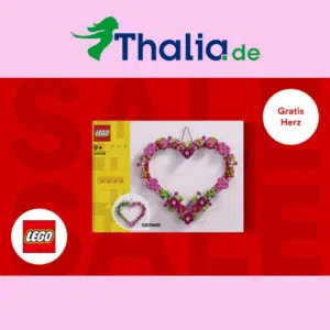 Thumbnail ♥️ Gratis LEGO Herz-Deko sichern ab 80€ Einkaufswert bei Thalia (LEGO-Sets)