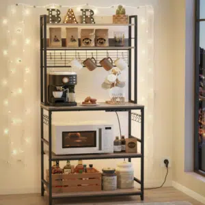 Thumbnail Vasagle Küchenregal mit Gitterplatte &amp; Steckdosen für 59,99€ (statt 80€)