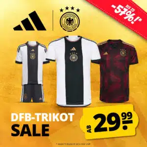 Thumbnail DFB-Trikot Sale bei SportSpar: adidas Jerseys ab 29,99€ (-57%)