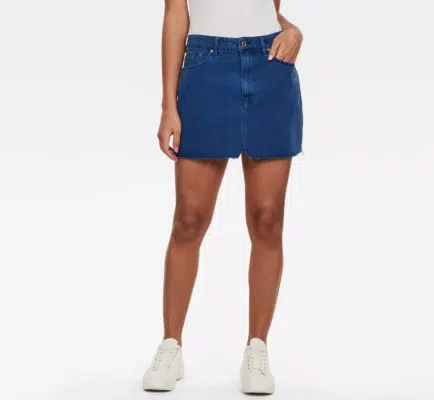 G-Star Damen Röcke Midi 3301 High Mini Skirt RP Deep True Blue GD
