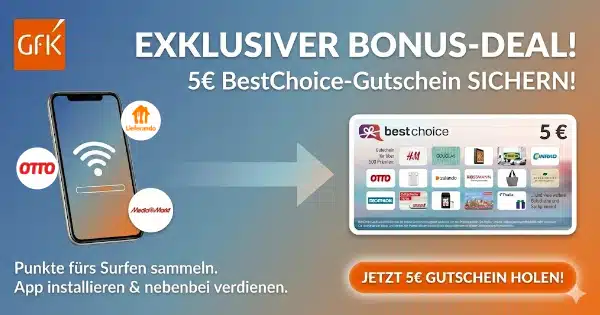 GfK Digital Trends-App mit 5€ Bonus