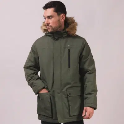 Lambretta Herren-Parka mit Fellkragen 