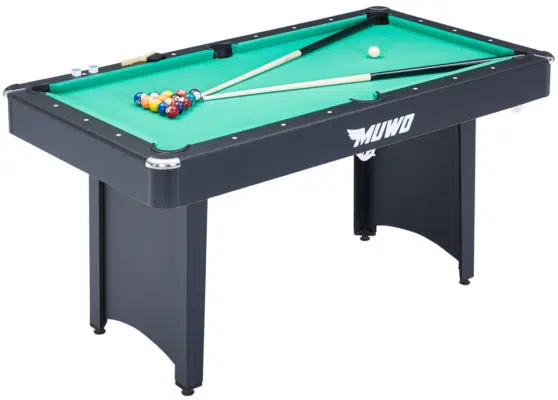 MUWO Winner Billardtisch 153x84x79cm Grün