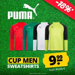 Thumbnail Puma Cup Sweat Core Herren-Trainingssweatshirt für 14,94€ (statt 19€)