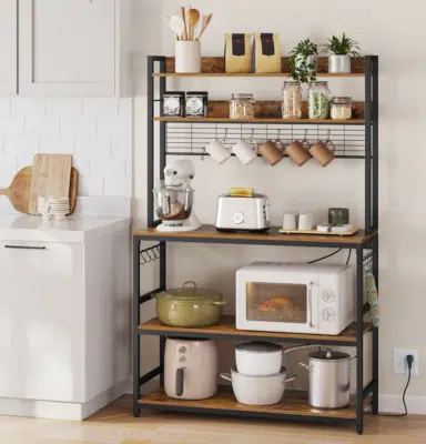 Vasagle Küchenregal mit Gitterplatte & Steckdosen