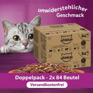 Thumbnail 🐱 Günstiger als dm, Rossmann &amp; Co.: 168x Whiskas Mega-Pack für 44,90€ (0,27€/Beutel)