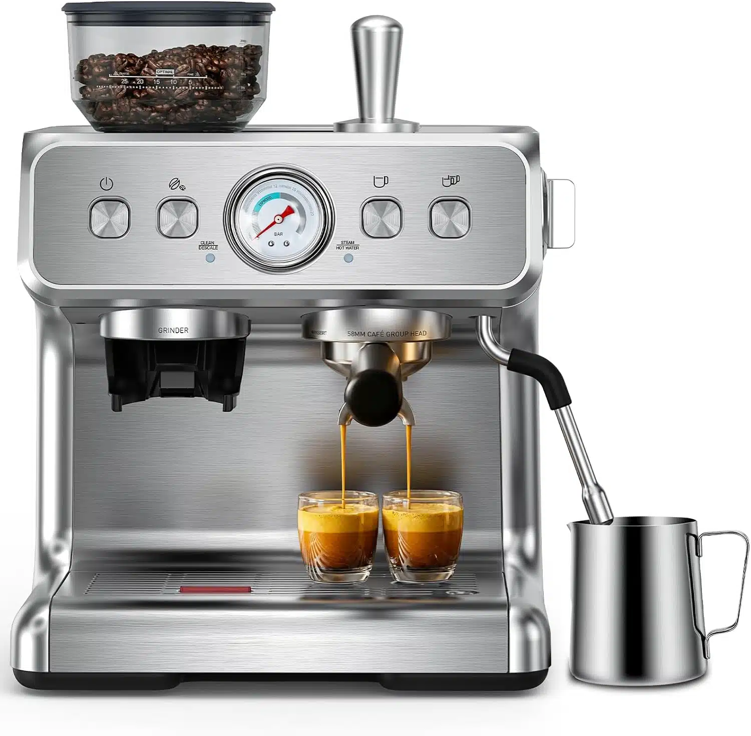 COWSAR Siebträgermaschine (Mahlwerk & PID) für 181,99€