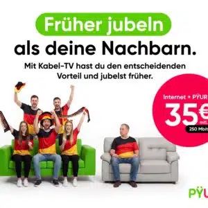 Thumbnail 🤑 200€ Bonus für PŸUR Kombi 250 (mit PŸUR TV HD) ➡️ für dauerhafte 35€/Monat und inkl. PŸUR TV Box + 12 Monate Joyn+