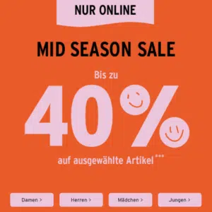 Thumbnail ❤️ Ernsting's Family: Bis zu 40% Rabatt im Mid Season Sale