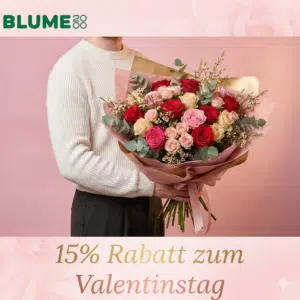 Thumbnail 15% Blume2000 Gutschein: Valentinstags-Blumen günstig online kaufen
