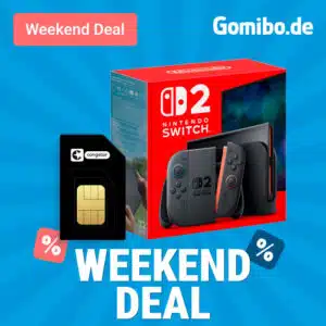 Thumbnail 🎮 Nintendo Switch 2 Mario Kart Edition für 29,95€ + 100GB 5G/LTE Congstar Allnet für 24€/Monat + 10€ Wechselbonus + 100GB extra! (Congstar Allnet Flat M)