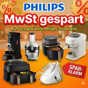 Thumbnail Philips MwSt.-Aktion: Gönnt euch Airfryer, Kaffeemaschinen & Co. zum Bestpreis! ☕🔥 z.B. Senseo für 67,22€ oder Airfryer für 83,19€