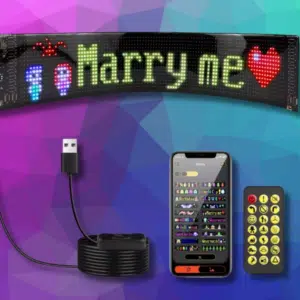 Thumbnail Laufschrift &amp; Pixel-Art: Biegbare USB-Displays