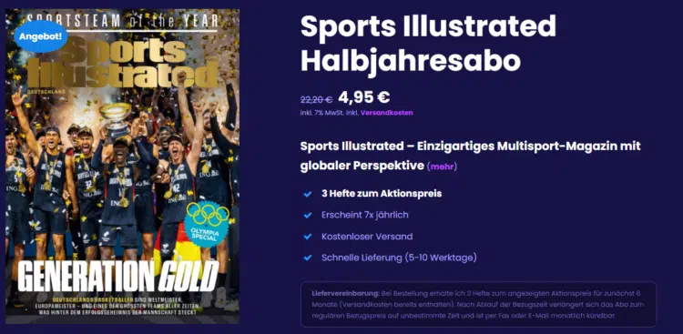 Sports Illustrated Halbjahresabo