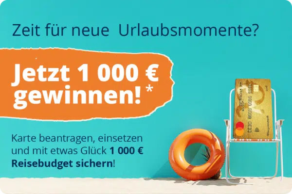 Advanzia 1.000€ Reisebudget gewinnen