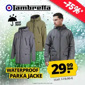 Thumbnail Lambretta Terrace Waterproof Herren Parka für 34,94€ inkl. Versandkosten