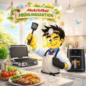 Thumbnail MediaMarkt reduziert BRAUN: Profi-Kontaktgrill, 6L Airfryer &amp; Bügeleisen zum Bestpreis