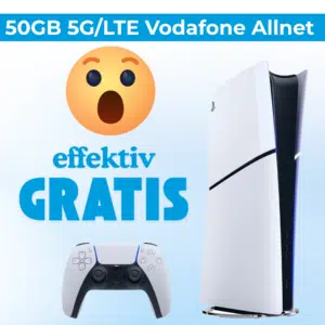 Thumbnail 🥵 eff. GRATIS!🎮 PS5 Slim Digital Edition für 49,95€ + 50GB 5G/LTE Vodafone Allnet für 19,99€/Monat + 50€ Cashback + 10€ Wechselbonus + 0€ Anschlusspreis (otelo Allnet Classic)