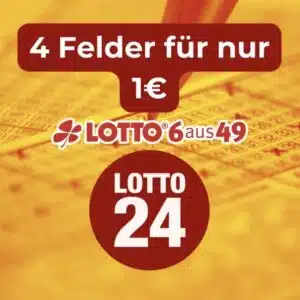 Thumbnail Höchster Jackpot der letzten 2 Jahre! 🤑 38 Mio € bei Lotto 6aus49💰 3 Felder für 0,10€ (statt 4,70€) / 4 Felder für 1€ (statt 6€) – LOTTO24-Neukunden