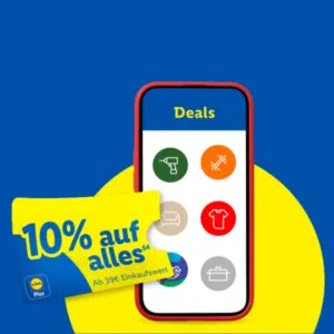 Thumbnail Lidl Plus: 10% Rabatt auf ALLES im Lidl-Onlineshop ab 39€ MBW - nur bis 19.03.2026! 😀