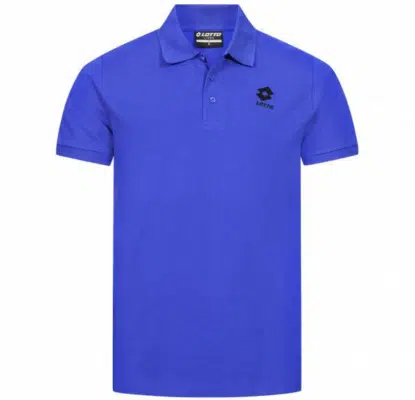 Lotto Piqué Cotton Herren Polo-Shirt Blau