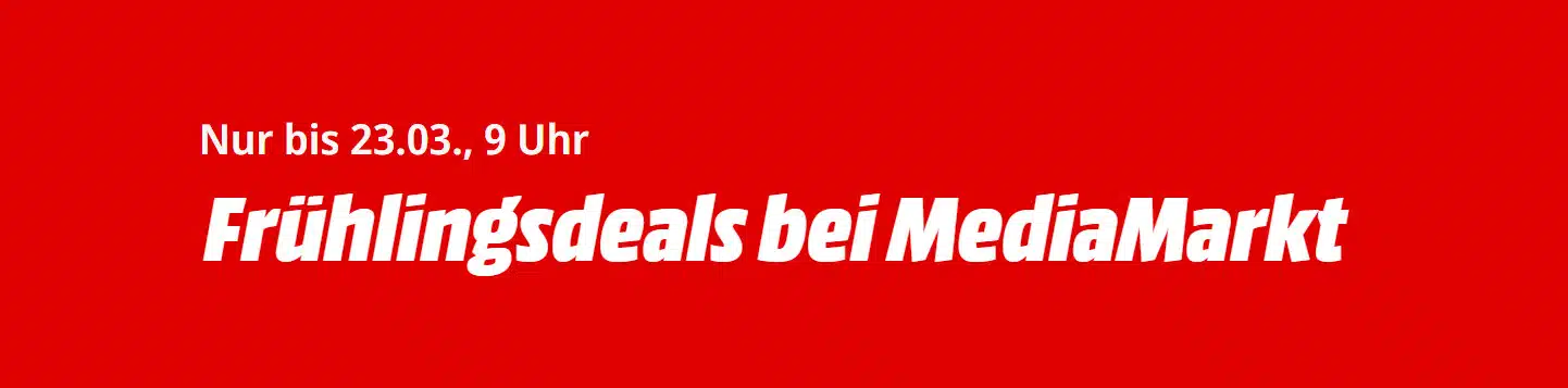 Banner der Frühlingsdeals bei MediaMarkt