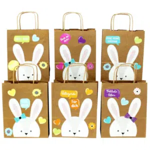Thumbnail 🐰 Oster Geschenktüten selber gestalten – 6er Set XXL Geschenktüten mit süßen Oster-Stickern für 7,90€! 😊🐣🥕