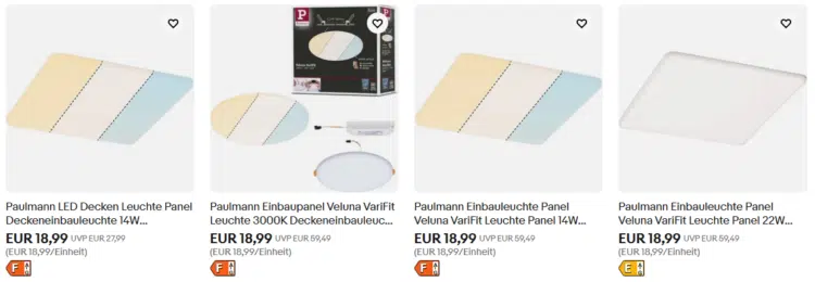 Paulmann Deckenleuchten