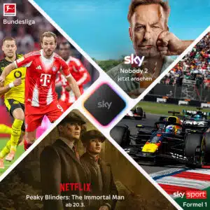 Thumbnail Ein Abo, alles drin: Sky Komplett inkl. Sport, Bundesliga, Filme & Netflix & 80€ Bonus von DealDoktor 💰 GÜNSTIGER wird’s nicht!