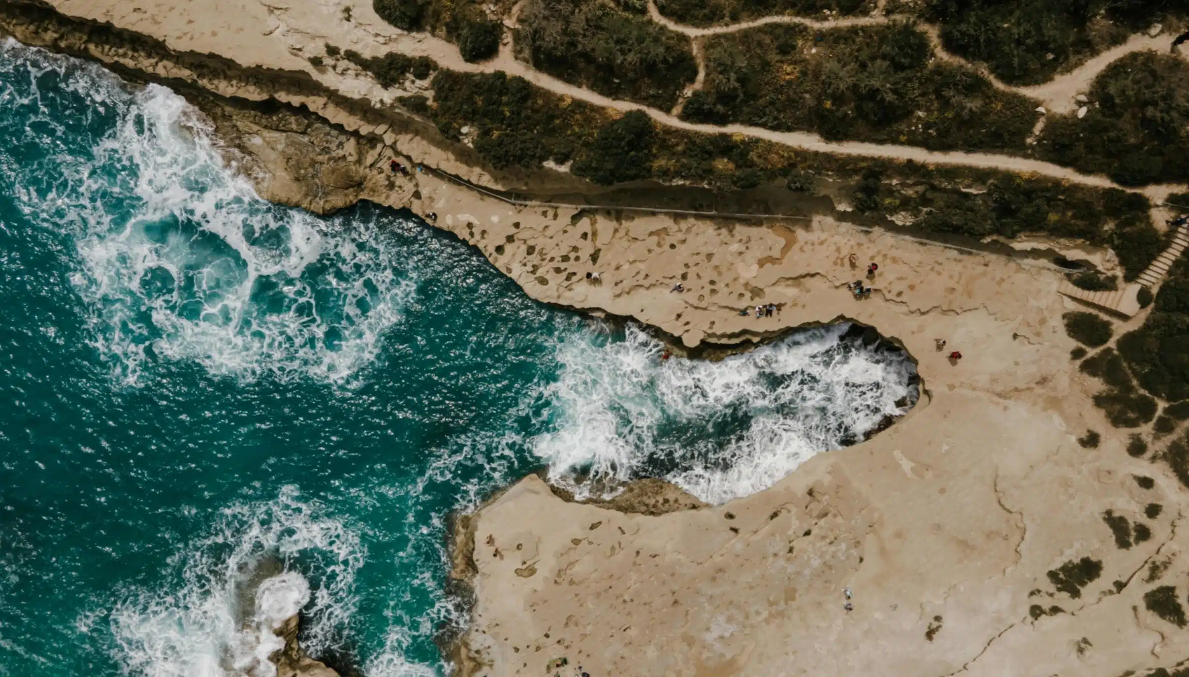 Foto von St. Peter's Pool von oben