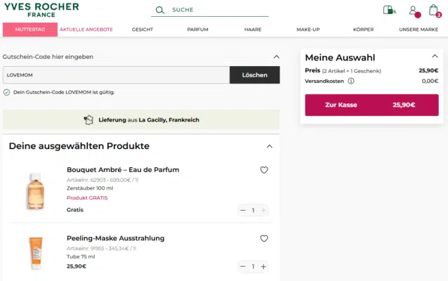 Yves Rocher Gratisartikel