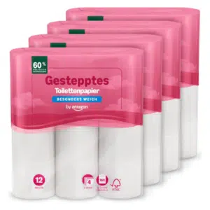 Thumbnail Vorrat ohne Schleppen: 48 Rollen superweiches Toilettenpapier, 4-lagig, für 17,17€! 🧻😀