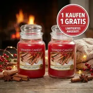 Thumbnail 😍 1 Kerze GRATIS 🕯️ Yankee Candle Sparkling Cinnamon: 1 kaufen, 1 gratis