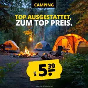 Thumbnail SportSpar Camping Sale schon ab 5,39€