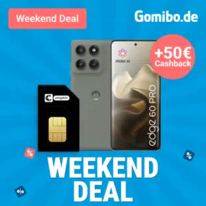 Thumbnail 📱 Eff. GRATIS: Motorola Edge 60 Pro (512GB) für 29€ + Motorola TurboPower Ladegerät + 30GB LTE/5G congstar Allnet für 19€/Monat + 50€ Cashback + 40€ Wechselbonus (congstar Allnet Flat S)