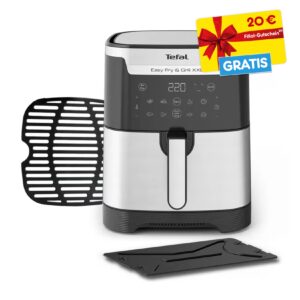 Thumbnail TEFAL EY801D Easy Fry & Grill XXL Flexcook Heißluftfritteuse für 65,94€ (statt 89€) + 20€ Netto Filialgutschein