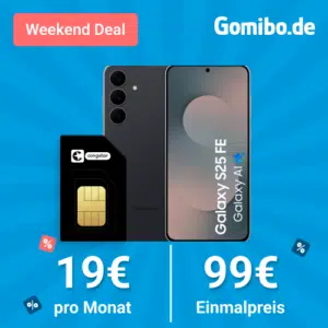 Thumbnail Samsung Galaxy S25 FE mit Vertrag: 30GB congstar Allnet Flat S im Telekom-Netz für 19€ mtl. ✅ keine Anschlussgebühr 📲 128GB für 99€ oder 256GB für 159€