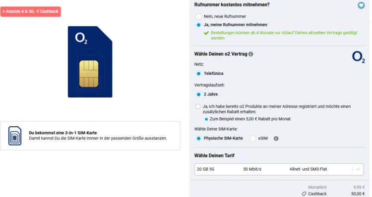 Apple AirPods 4 ANC Handytarif