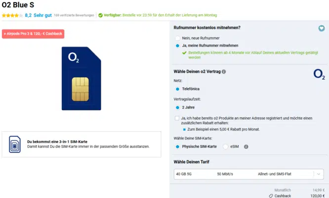 Apple AirPods 3 Pro Handytarif