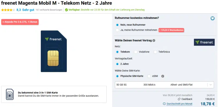 Apple Airpods Pro 3 Handytarif