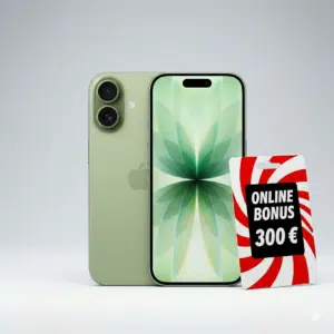 Thumbnail Krass! Apple iPhone 17 (256GB) effektiv GRATIS dank fettem 300€ Cashback + 30GB 5G Vodafone Allnet (monatlich 34,99€ und einmalig fürs Handy 199€)