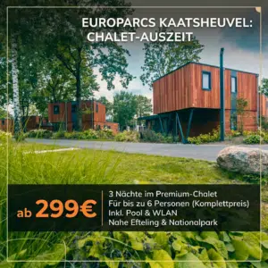 Thumbnail EuroParcs Kaatsheuvel: 3 Nächte im Premium-Chalet inkl. Pool &amp; WLAN ab 299€