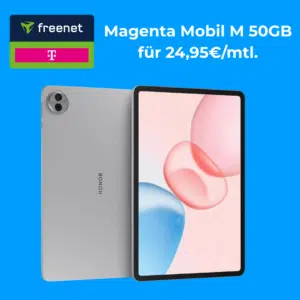 Thumbnail 😍 eff. GRATIS! Magenta Mobil M 50GB 24,95€/mtl. + 150€ Wechselbonus+ 100€ Cashback + Honor Pad 10 geschenkt