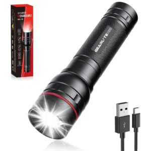 Thumbnail GEARLITE Taschenlampe LED Aufladbar 2000 Lumen für 8,49€ (statt 10€) oder 2 Stück für 15,29€ (statt 18€)